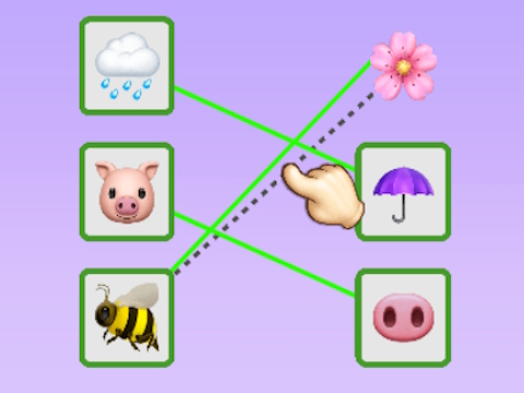 遊戲表情符號拼圖連接 在線