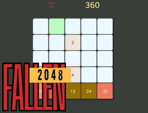 遊戲墮落的2048年 在線