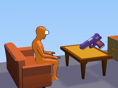 遊戲Ragdoll Gun射手：Cannon Spinner Playground 在線