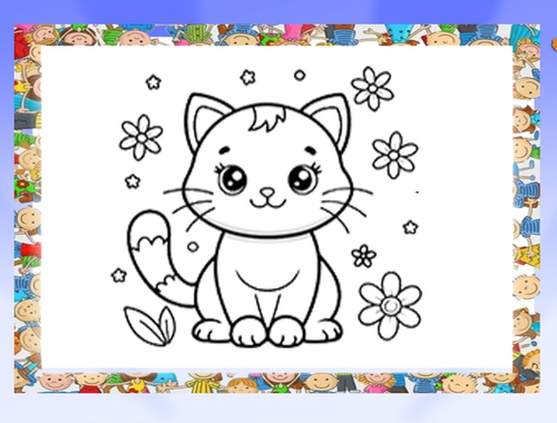 遊戲美麗的貓著色書 在線