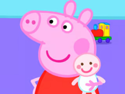 遊戲拼圖拼圖：Peppa Pig New Baby 在線