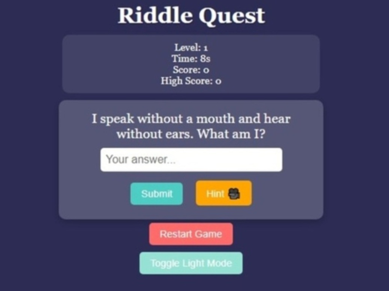 遊戲Riddle Quest Brain Teaser 在線