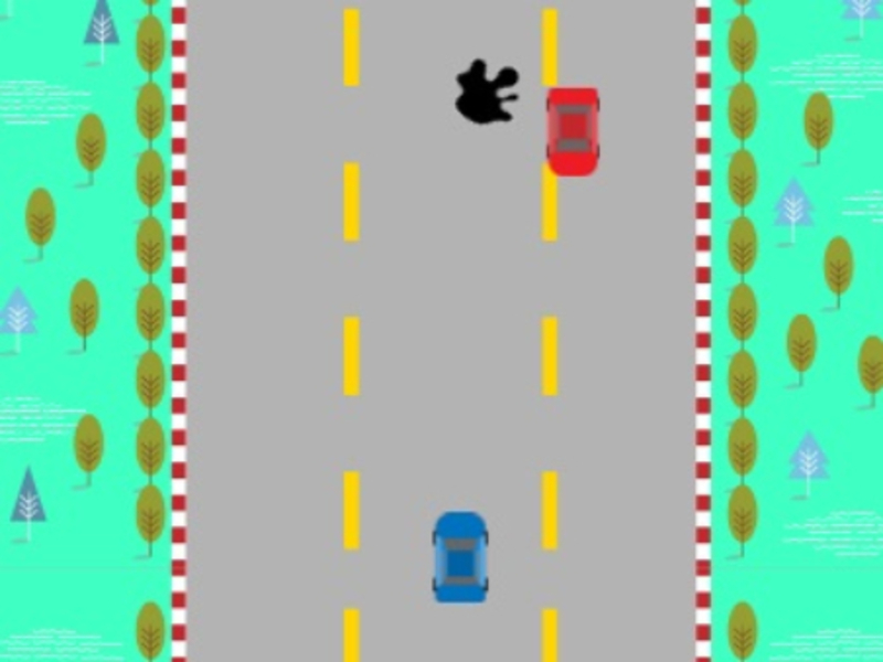 遊戲帶有汽車的道路在線