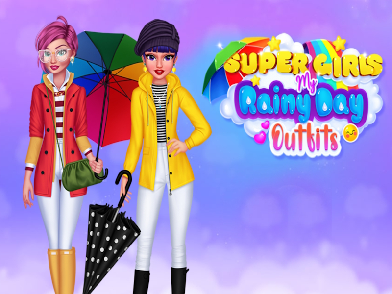 遊戲超級女孩我的雨天服裝在線